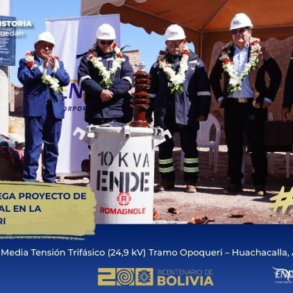 Entrega Proyecto Electrificación Rural Opoqueri
