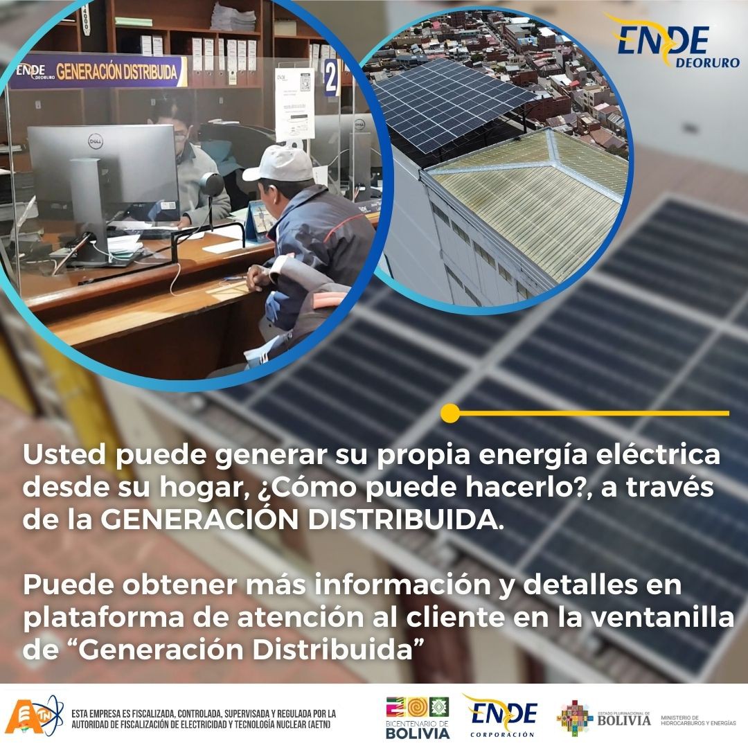 Obtenga más Información sobre como generar su propia energía 